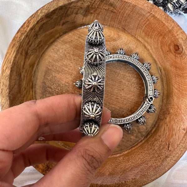 Chitra - German Silver Handmade Kada