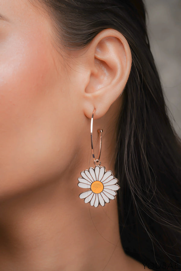 2 in 1 Sunflower Drop Earrings