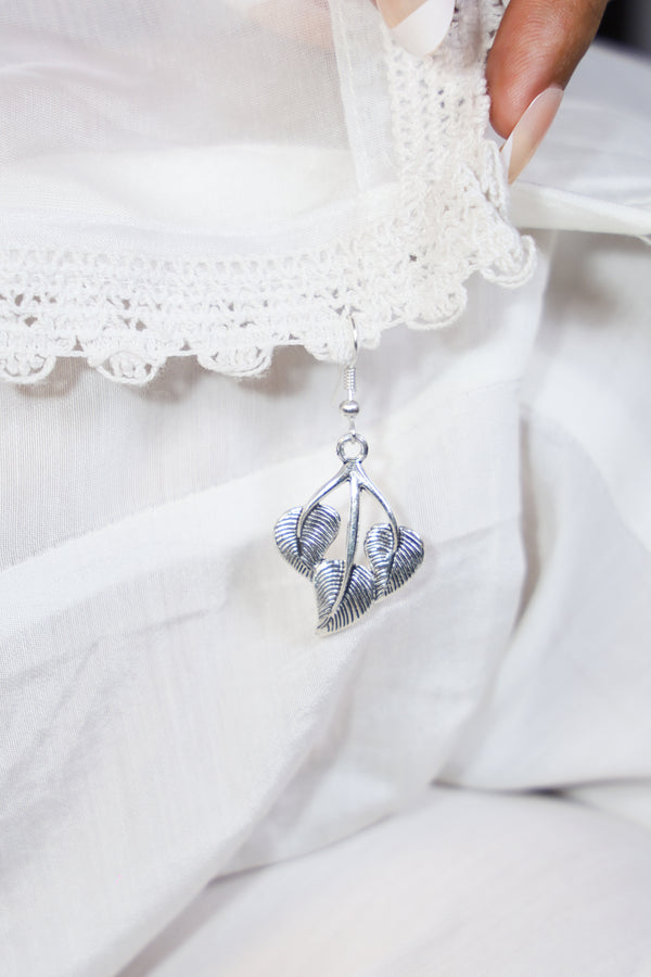 Trio Leaf Drop Earrings