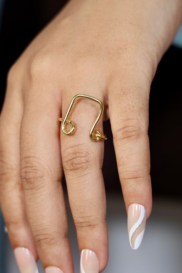 Fiore d’Oro Free Sized - Adjustable Brass Ring