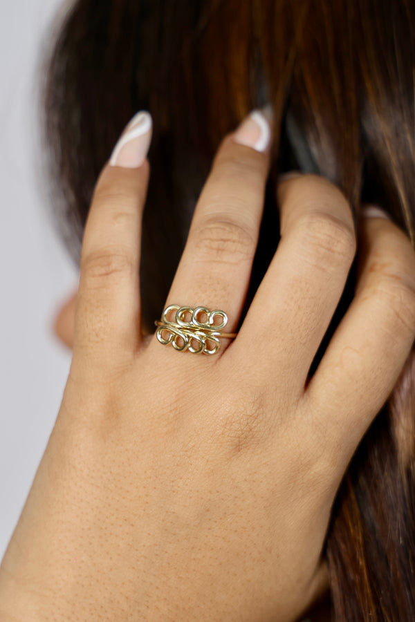 Forma Free Sized - Adjustable Brass Ring
