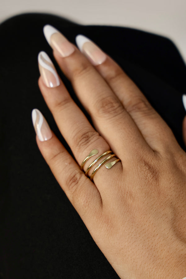 Mani d’Oro Free Sized - Adjustable Brass Ring