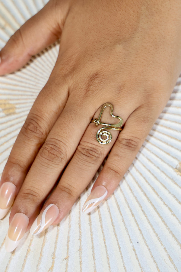 Riflesso Free Sized - Adjustable Brass Ring
