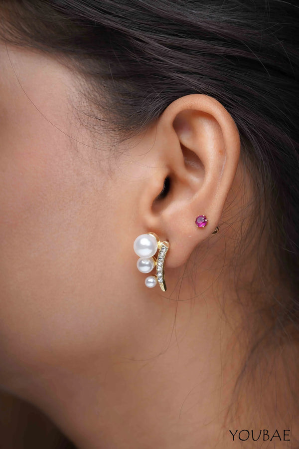 AD Pearl Drop Studs