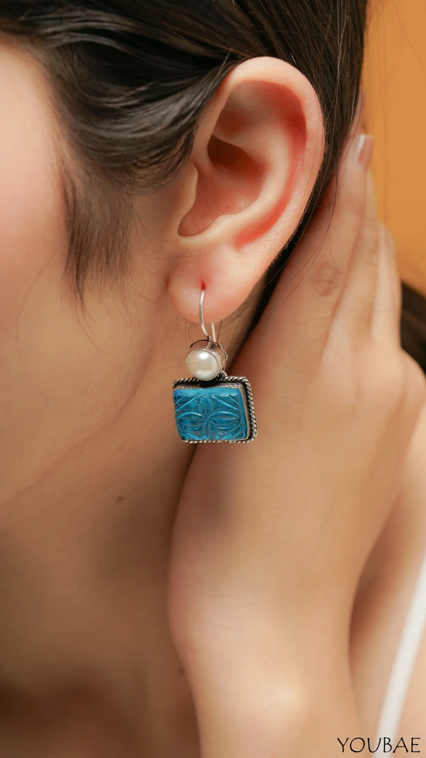 Aqua GS Drop Earring