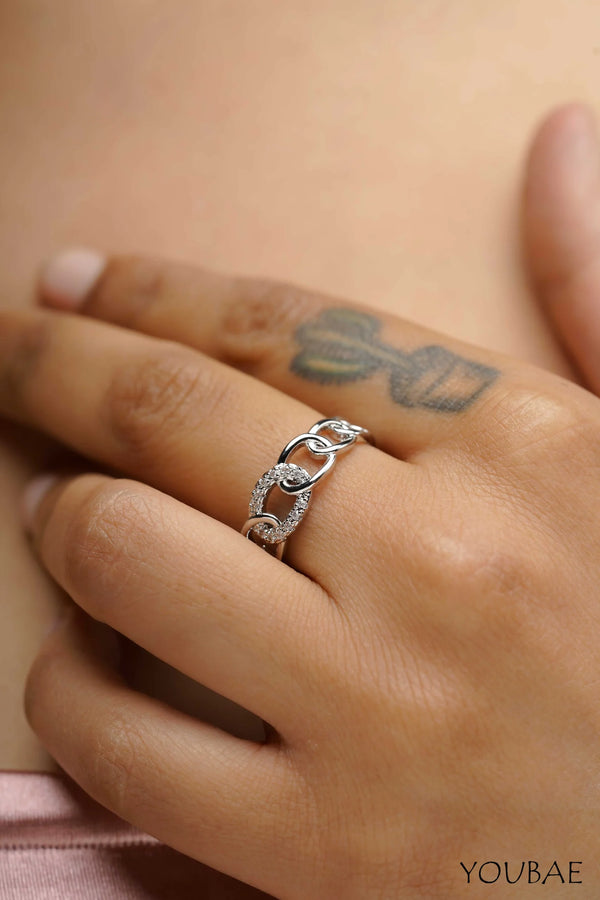 Arielle Anti Tarnish Ring-Silver