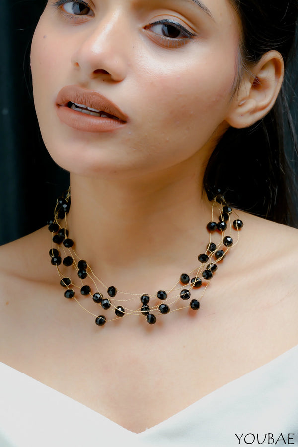 Black Beads Choker