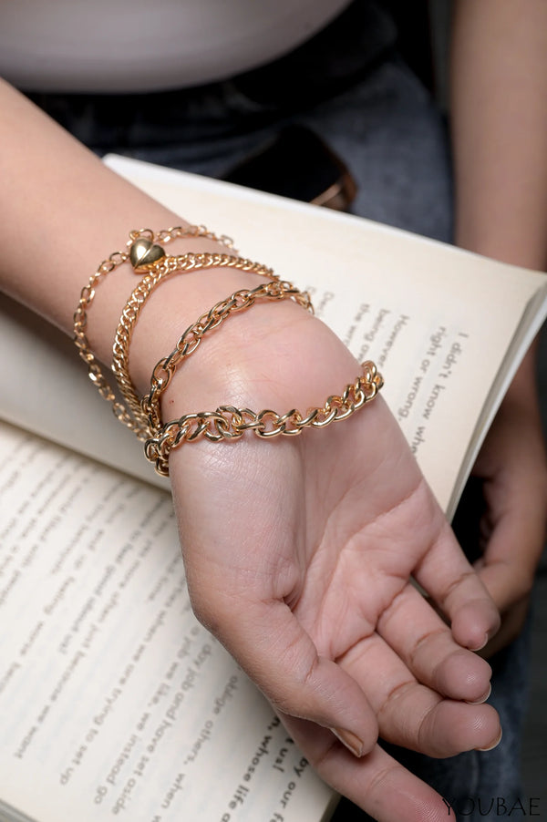 Chunky Magnetic Heart Dainty Braclet