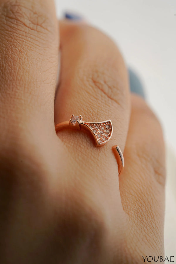 Drew Free Size Anti Tarnish Ring - Rose Gold