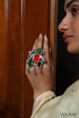 Darika Oxidised Ring