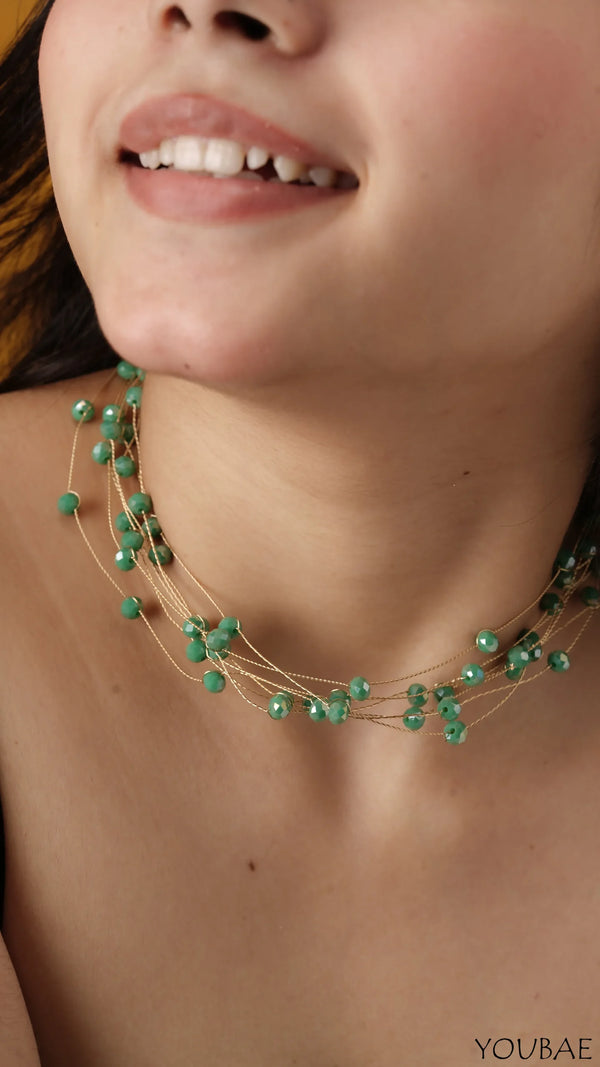 Mojito, Premium Beads, Anti Tarnish Stainless Steel Mojito Choker