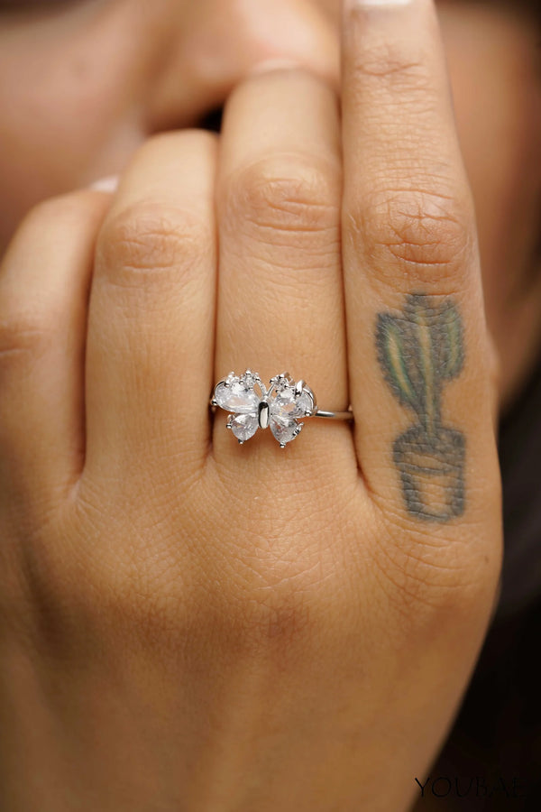 Raya Free Size Adjustable Anti Tarnish Ring-Silver