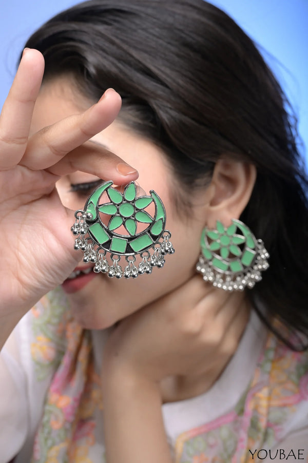 Green Chanda Earring