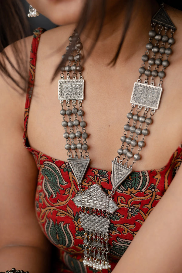 Dayamai Oxidised Neckpiece Set