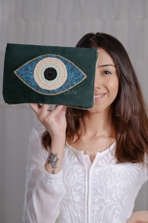 Evil Eye-Green Bag