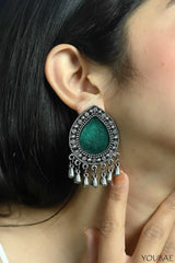 Green Meeya Earrings