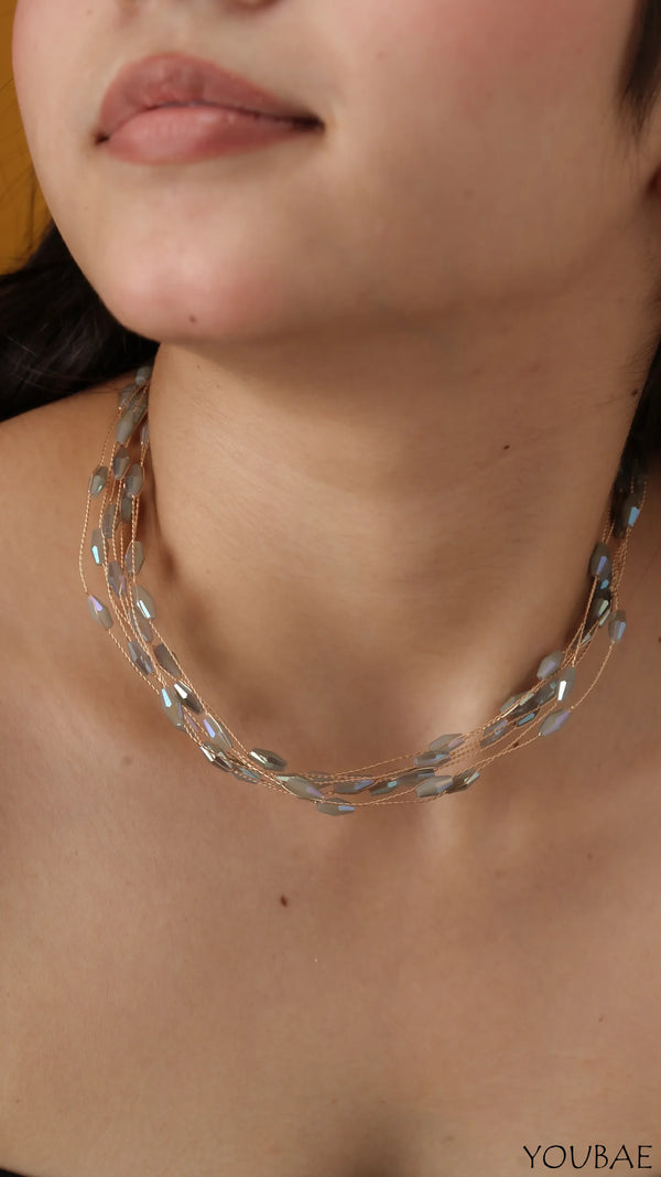 Grey Beads Choker