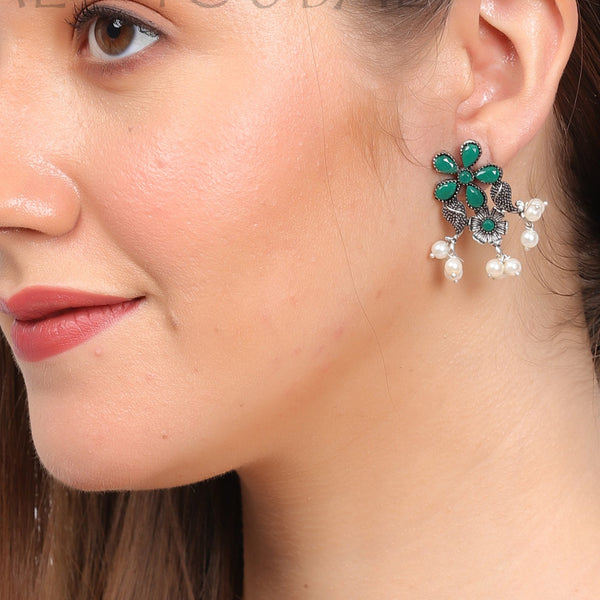 Rashana German Silver Earrings