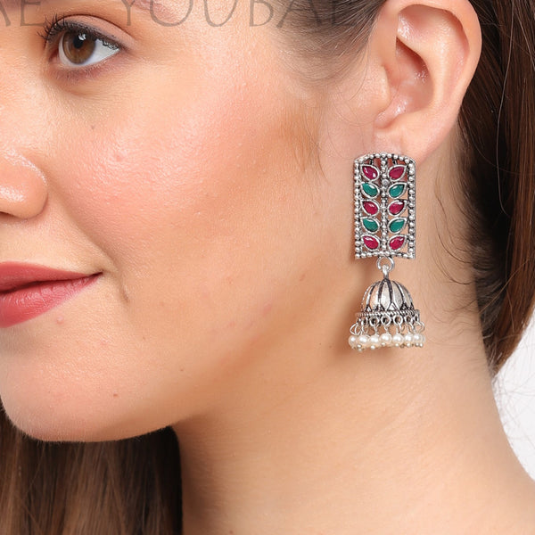 Eenakshi German Silver Jhumka