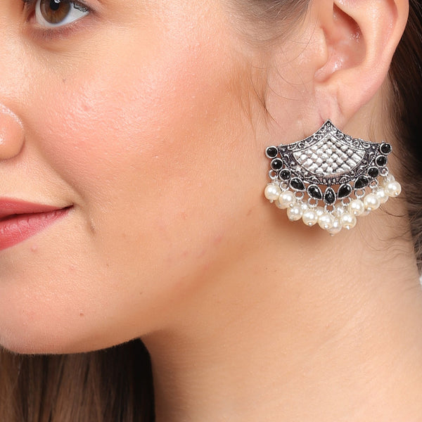 Hamsika German Silver Earrings