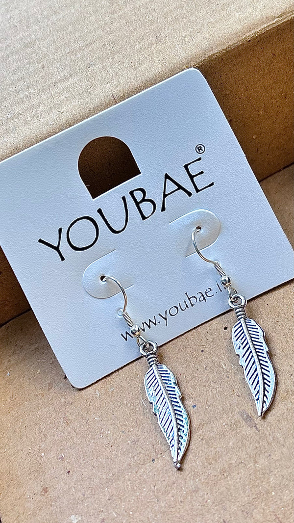 Subtle Leaf Drop Earrings