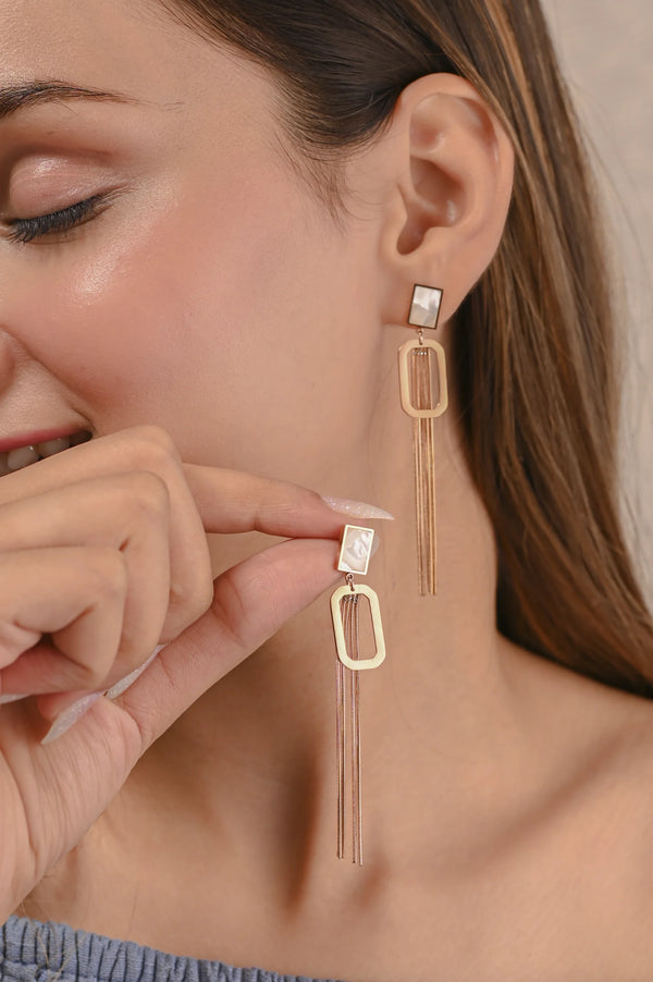 Isabella Anti Tarnish Long Earrings 