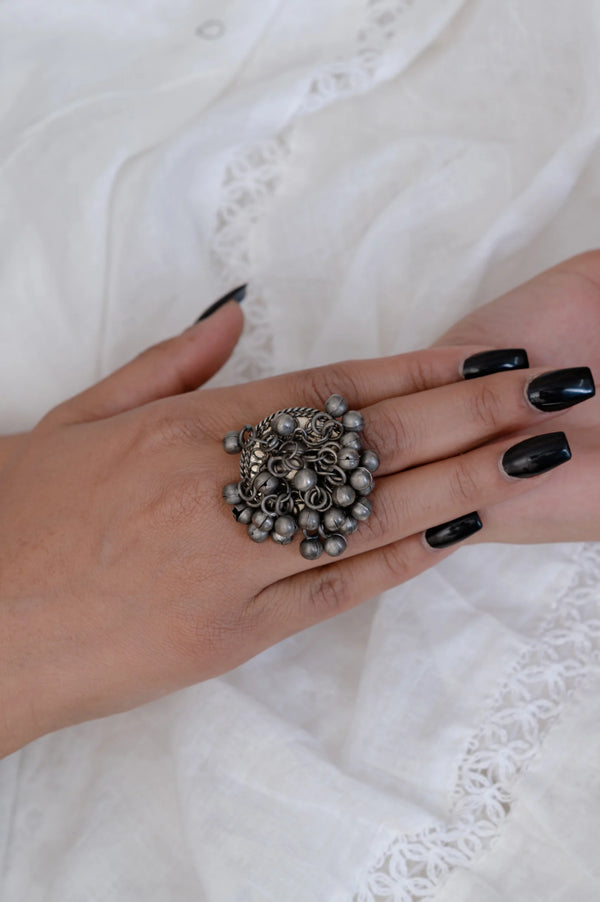 Ekani Ghungroo Free Size Adjustable Ring