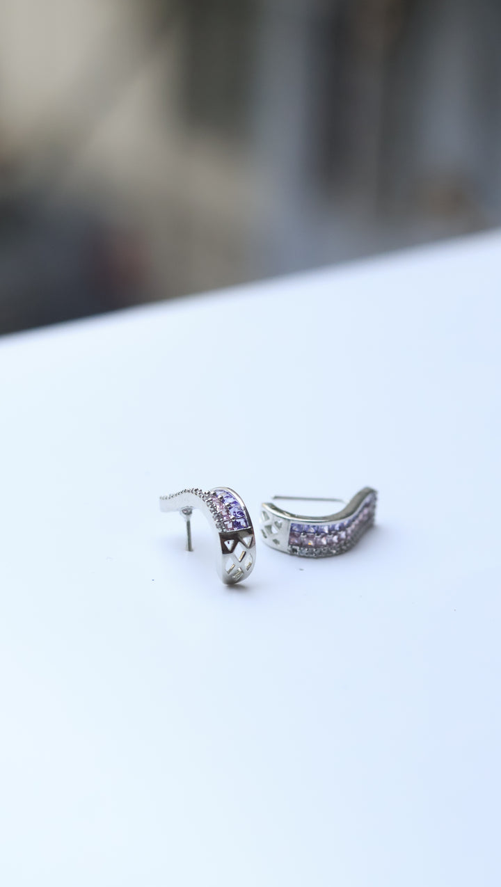 Color Stone Invisible Setting Jewelry Ofe Invisible Stone Setting AD Studs – Youbae.in