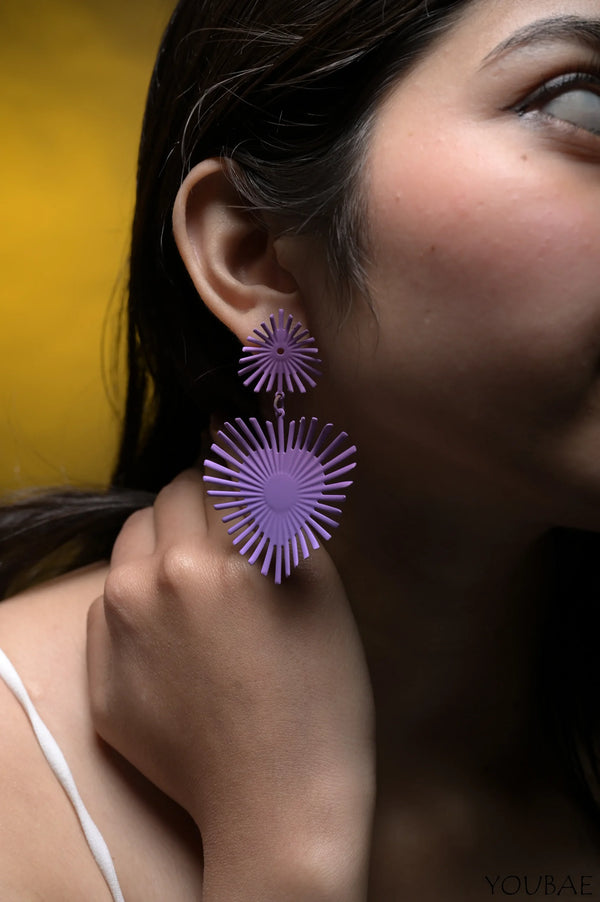 Nora Summer Mood Earring- Purple