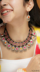 Sabina Oxidised Neckpiece Set