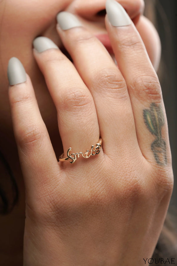 Smile Dainty Ring