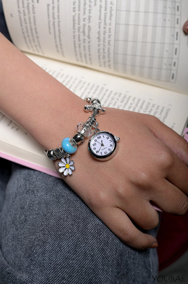 Vintage Charm Watch Bracelet-Blue