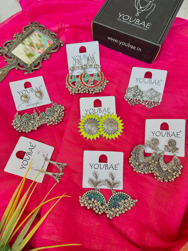 Earring Extravaganza (Combo of 7 Jhumkas)