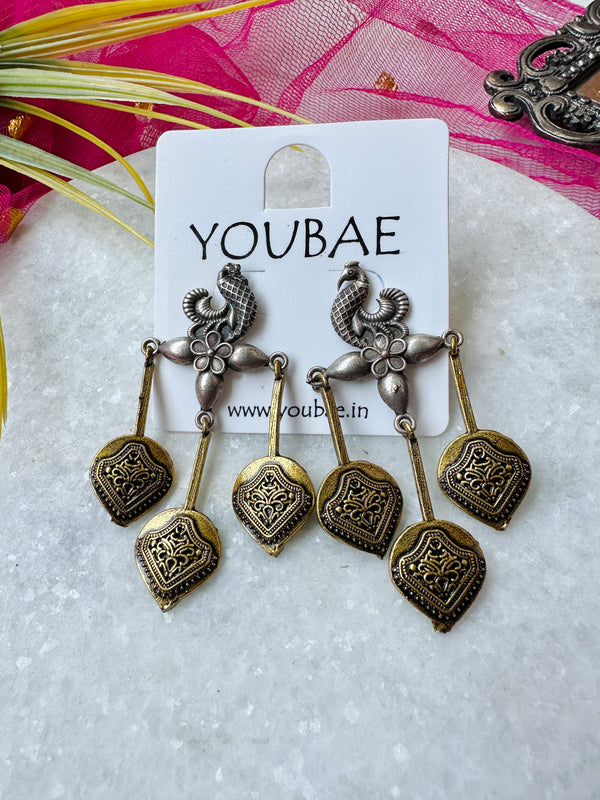 Dual Tone Inaya Earrings