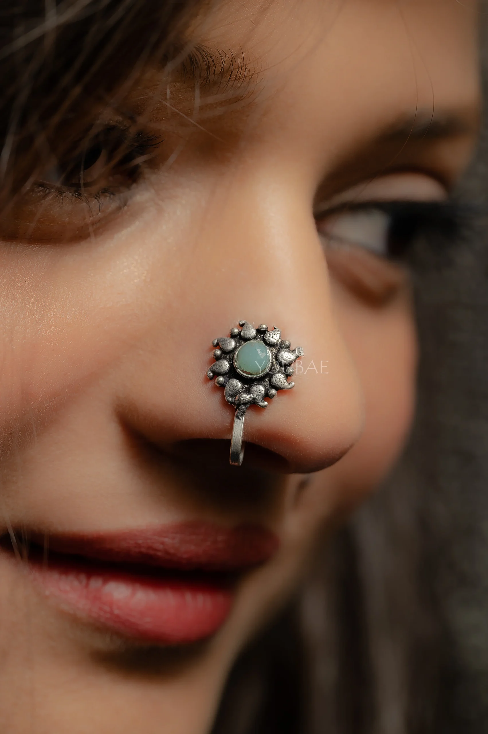 Pin by vita N Alva on Piercing ideales para tu nariz y orejas.. | Boho nose  ring, Sterling silver nose rings, Bohemian nose ring